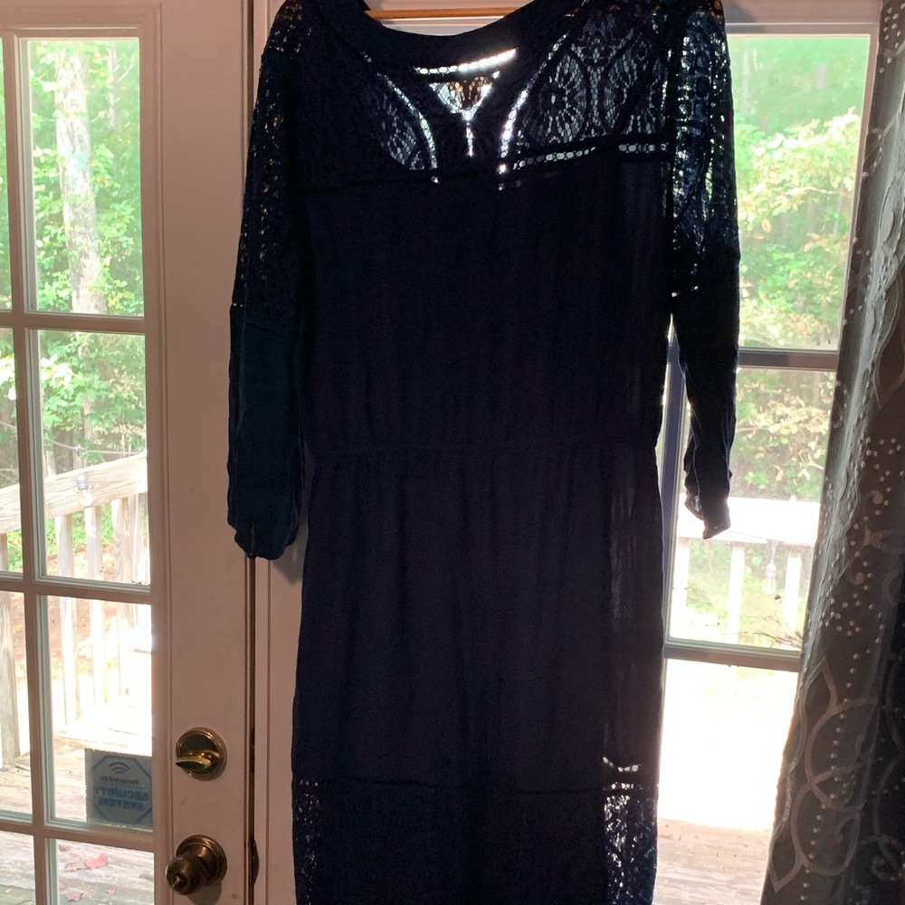 NWT Style&Co.- Womens size PXL, navy boho dress, 2 piece. NWT. Never worn. - Picture 10 of 10